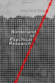 Cover of: Borderland of Psychical Research