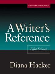 Cover of: A Writer's Reference, Fifth Edition by Diana Hacker, Diana Hacker