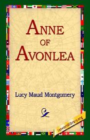 Cover of: Anne Of Avonlea by Lucy Maud Montgomery