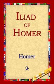 Cover of: Iliad of Homer by Όμηρος (Homer)