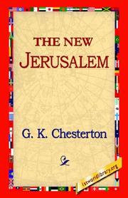Cover of: The New Jerusalem | G. K. Chesterton