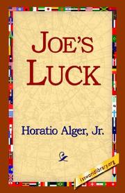 Joe\'s Luck by Horatio Alger, Jr.