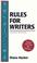 Cover of: Rules for Writers