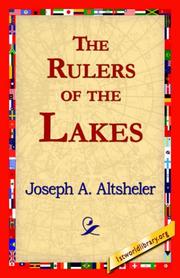 Cover of: The Rulers of the Lakes by Joseph A. Altsheler, Joseph A. Altsheler