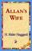 Cover of: Allan's Wife