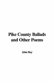 Cover of: Pike County Ballads And Other Poems