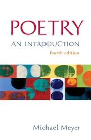 Cover of: Poetry by Michael Meyer