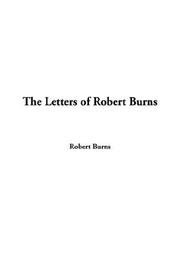 Cover of: The Letters of Robert Burns by Robert Burns