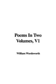 Cover of: Poems in Two Volumes by William Wordsworth