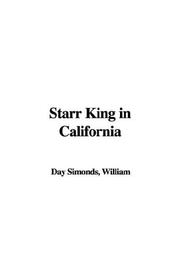 Cover of: Starr King in California by William Day Simonds