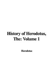 Cover of: History of Herodotus by Herodotus