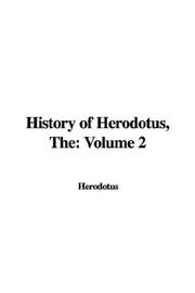 Cover of: History of Herodotus by Herodotus