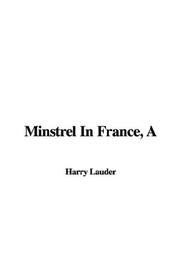 Cover of: A Minstrel In France