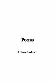 Cover of: Poems by John L. Stoddard, John L. Stoddard