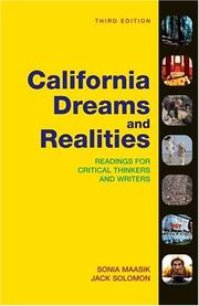Cover of: California dreams and realities by [compiled by] Sonia Maasik, Jack Solomon.