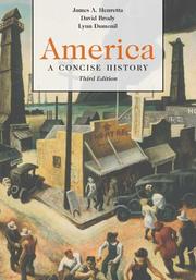 Cover of: America by James A. Henretta, David Brody, Lynn Dumenil