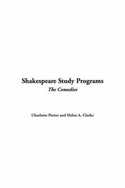 Front cover of Shakespeare Study Programs by Charlotte Porter