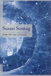 Cover of: Under the sign of Saturn by Susan Sontag