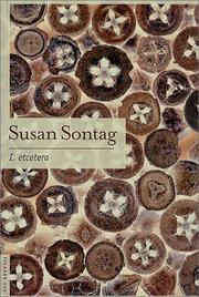 Cover of: I, etcetera by Susan Sontag