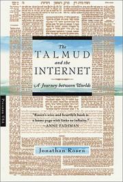 The Talmud and the Internet by Jonathan Rosen