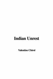 Cover of: Indian Unrest by Valentine Chirol