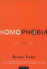 Cover of: Homophobia by Byrne Fone