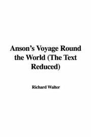 Cover of: Anson's Voyage Round the World by Richard Walter, Richard Walter