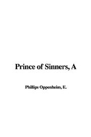 Cover of: A Prince of Sinners by Edward Phillips Oppenheim