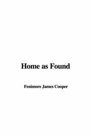 Cover of: Home As Found by James Fenimore Cooper