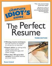 Cover of: The complete idiot's guide to the perfect resume by Susan Ireland