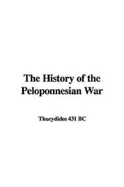 Cover of: The History of the Peloponnesian War by Thucydides