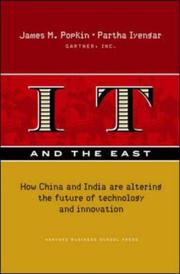 Cover of: IT And the East by James M. Popkin, Partha Iyengar