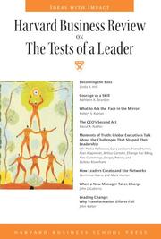 Cover of: Harvard Business Review on the Tests of a Leader