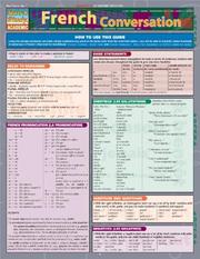 Cover of: French Conversation Laminated Reference Chart (Quickstudy: Academic) by Liliane Arnet