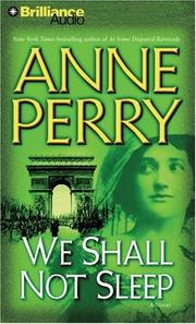 Cover of: We Shall Not Sleep (World War One)