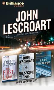 Cover of: John Lescroart CD Collection: The First Law, The Second Chair, The Motive (Dismas Hardy)