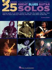 Cover of: 25 Great Blues Guitar Solos: Transcriptions * Lessons * Bios * Photos