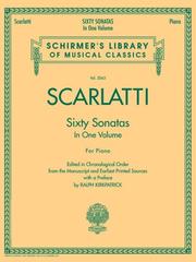 Cover of: 60 SONATAS IN ONE VOLUME     FOR PIANO (Schirmer's Library of Musical Classics)