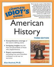 Cover of: The complete idiot's guide to American history by Alan Axelrod