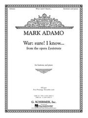 Cover of: War by Mark Adamo