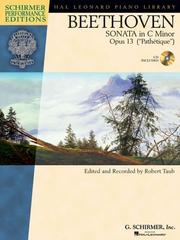 Cover of: PIANO SONATA IN C MINOR      OPUS 13 BK/CD (PATHETIQUE)   BEETHOVEN (Book & CD)