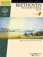 Cover of: TWO SHORT PIANO SONATAS      OP49 BK/CD BEETHOVEN         SCHIRMER PERFORMANCE EDITIONS (Book & CD)