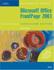 Cover of: Microsoft Office FrontPage 2003, Illustrated Brief, CourseCard Edition by Jessica Evans