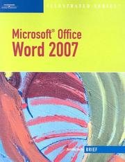 Cover of: Microsoft Office Word 2007-Illustrated Brief (Illustrated Series)