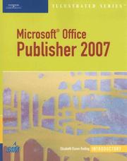 Cover of: Microsoft Office Publisher 2007  Illustrated Introductory (Illustrated (Thompson Learning))