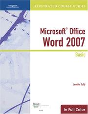 Cover of: Illustrated Course Guide: Microsoft Office Word 2007 Basic (Microsoft Certified Application Specialist Approved Couresware: Illustrated Course Guides)