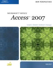 Cover of: New Perspectives on Microsoft Office Access 2007, Brief (New Perspectives Series)