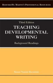 Cover of: Teaching Developmental Writing by Susan Naomi Bernstein
