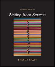 Cover of: Writing from Sources by Brenda Spatt