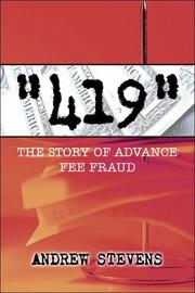 Cover of: "419": The Story of Advance Fee Fraud